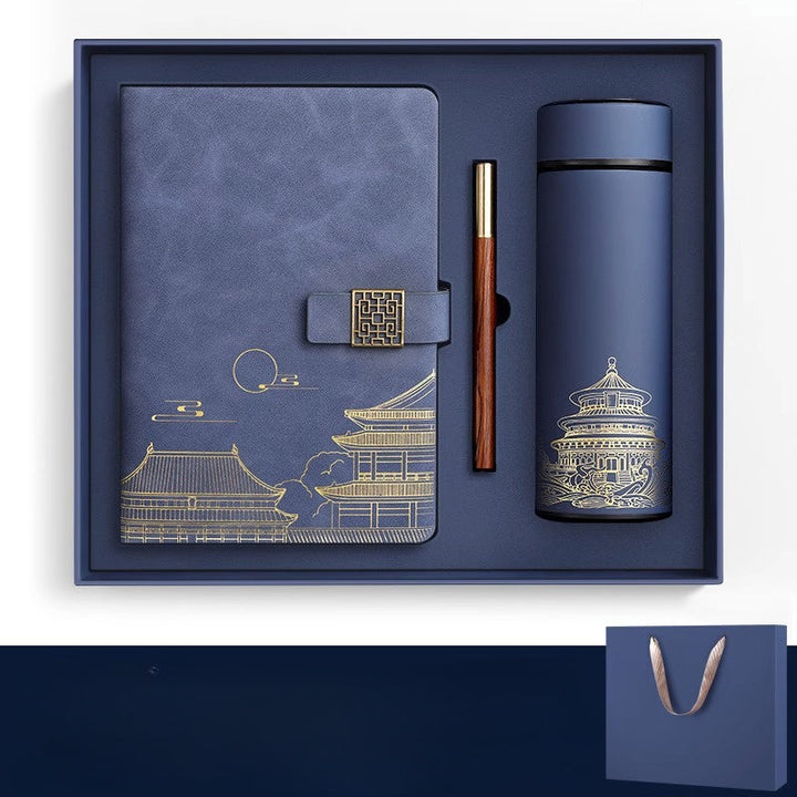 Imperia Luxe Gift Set – Notebook, Thermos Bottle and Pen in Gift Box | Bowlift