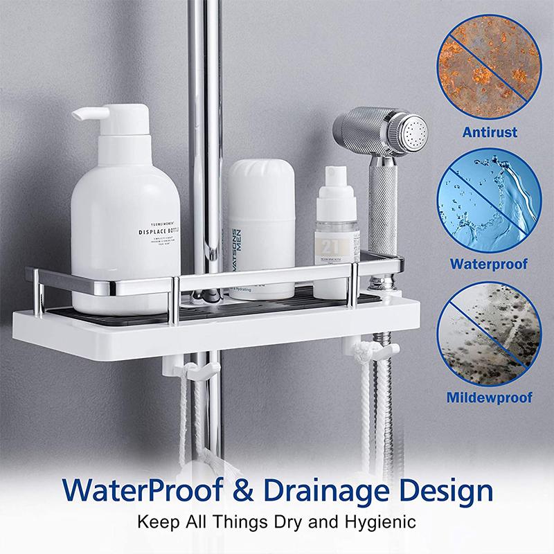 BowLift | Storage rack for shower rack on bathroom rod