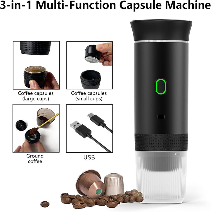 BowLift | Portable 3-in-1 Espresso Coffee Maker with Rechargeable Battery – Raverno