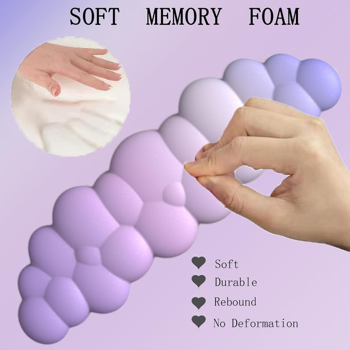 BowLift | Cloud-Shaped Ergonomic Wrist Rest Set with Mouse Pad & Coaster – Zeyora