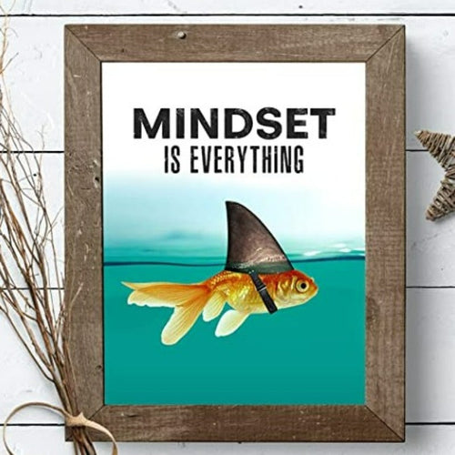 Mindset Is Everything - Motivational Wall Art Poster | Bowlift