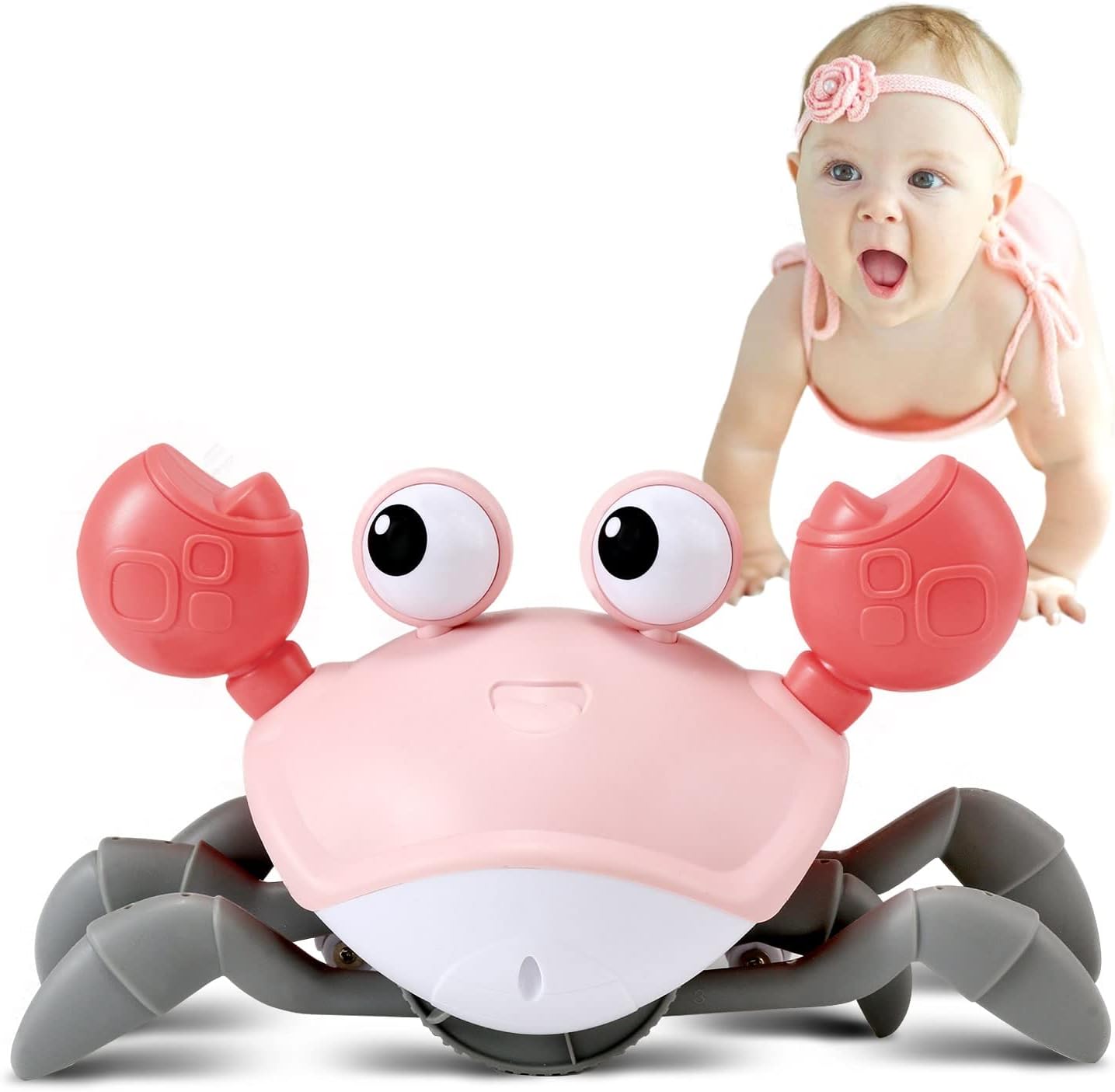 BowLift | Enchanted Crawling Crab Moving Toy for Little Explorers
