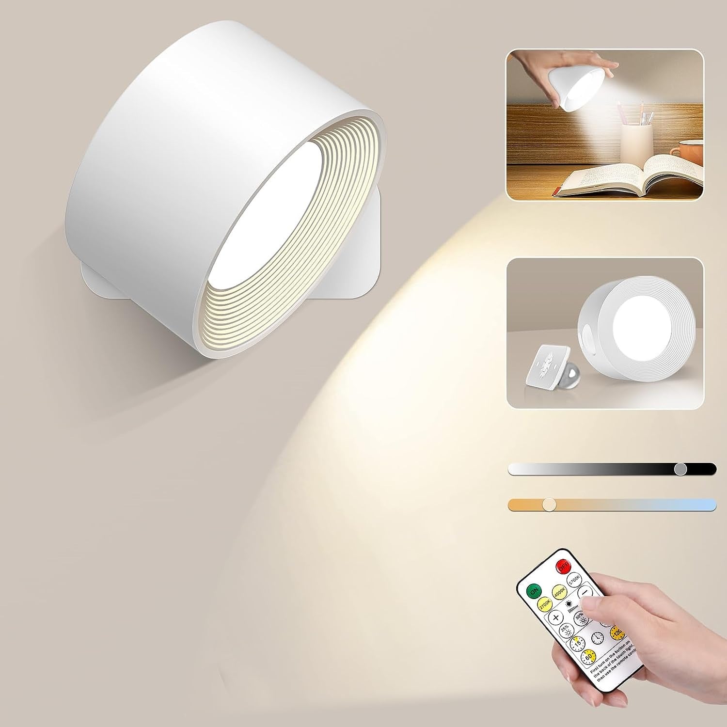 BowLift | Eternity Glow – Wireless LED Wall Light with Remote Control & Timer