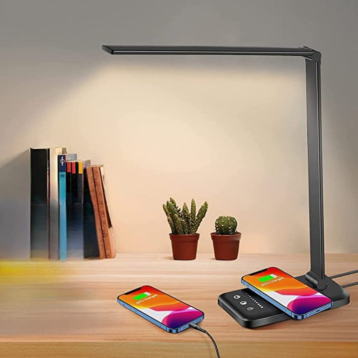 BowLift | LED Desk Lamp - Table Lamp with USB Charging Port, 5 Light Settings and Brightness Levels