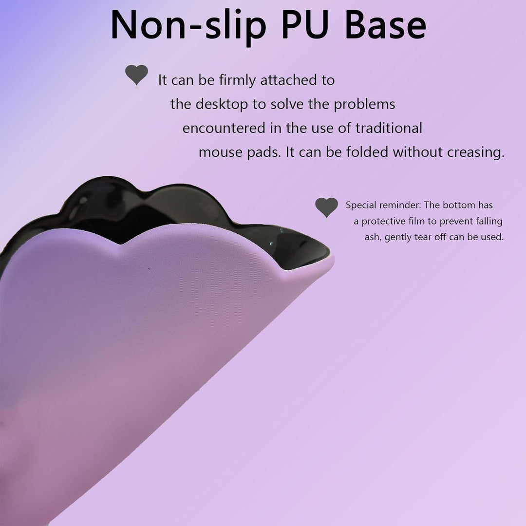 BowLift | Cloud-Shaped Ergonomic Wrist Rest Set with Mouse Pad & Coaster – Zeyora