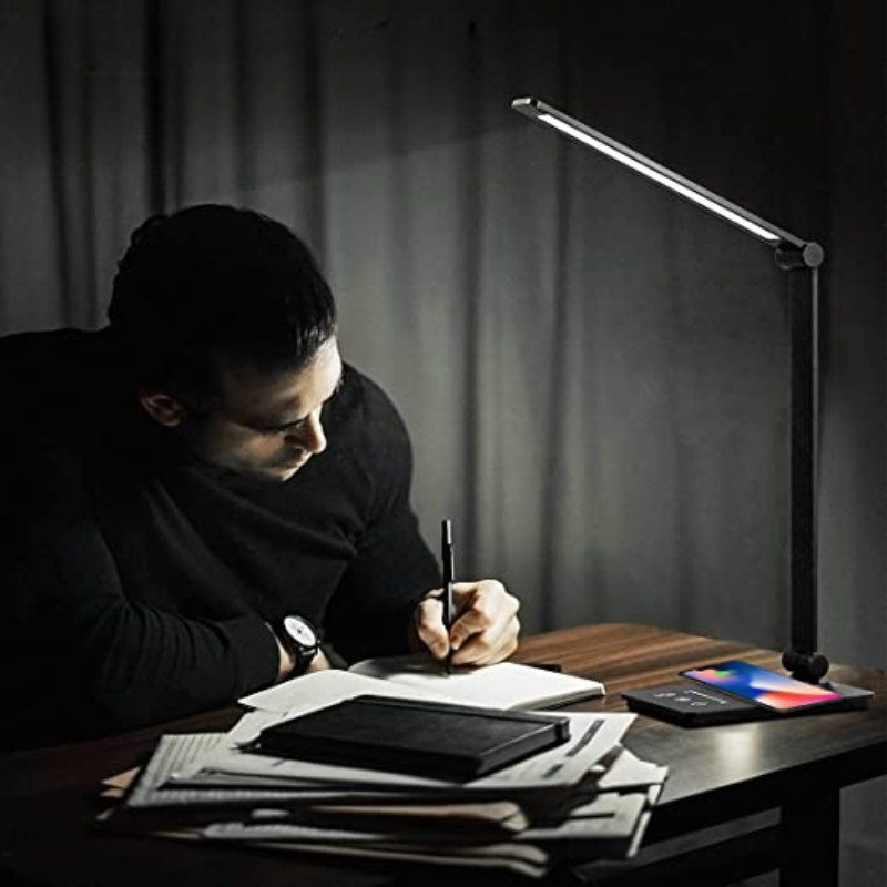 BowLift | ModernGlow - Wireless Charging LED Desk Lamp with Touch Control