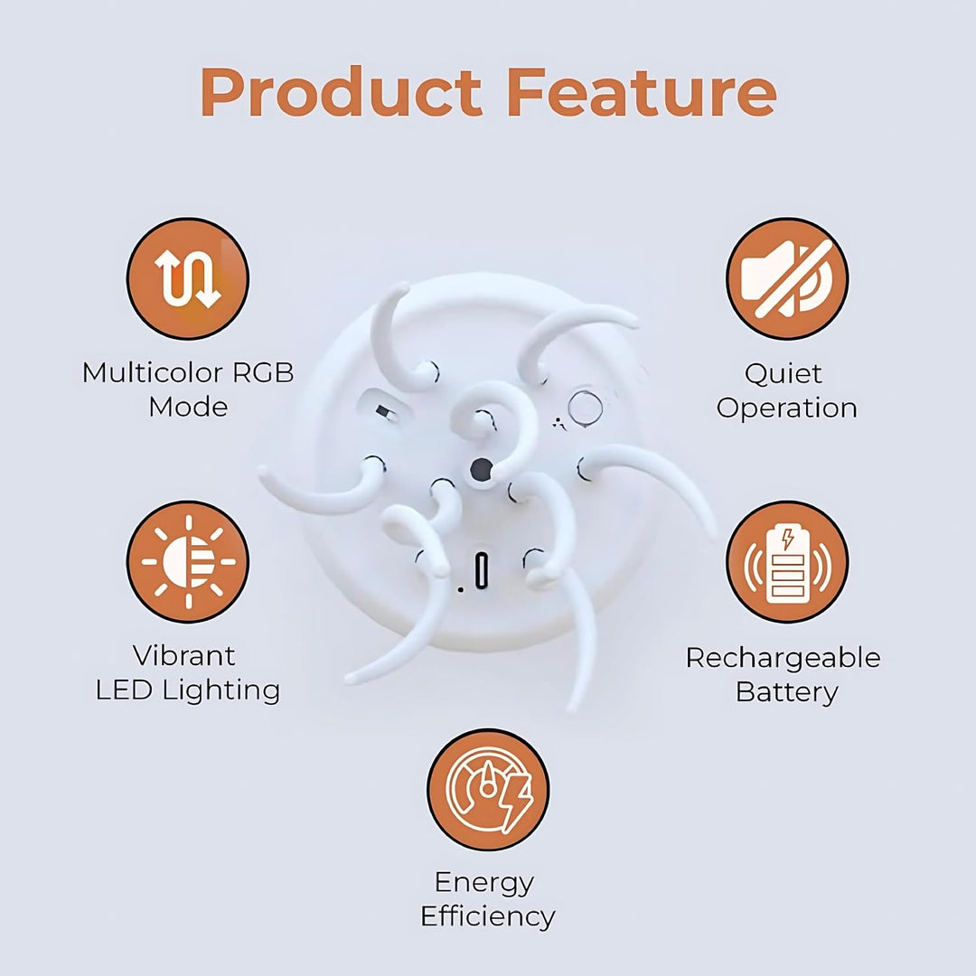 BowLift | LED Mood Lamp | Lifelike Jellyfish Light for Bedroom