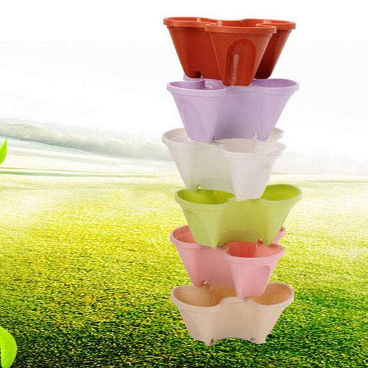 BowLift | Stackable Plant Tower for Herbs and Vegetables – Vertical Garden Plant Pots for Indoor and Outdoor
