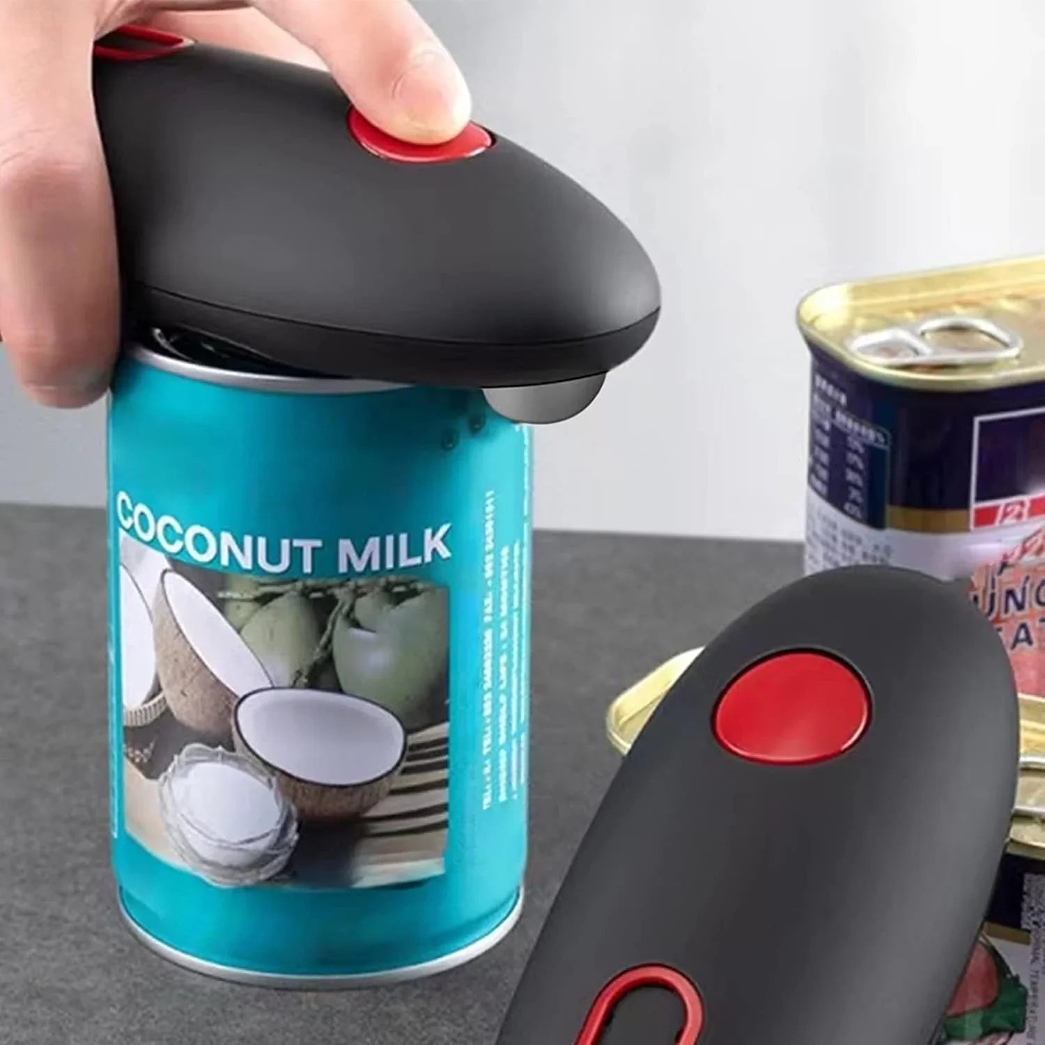 BowLift | Automatic Can Opener with Ergonomic Handle and One-Button Operation