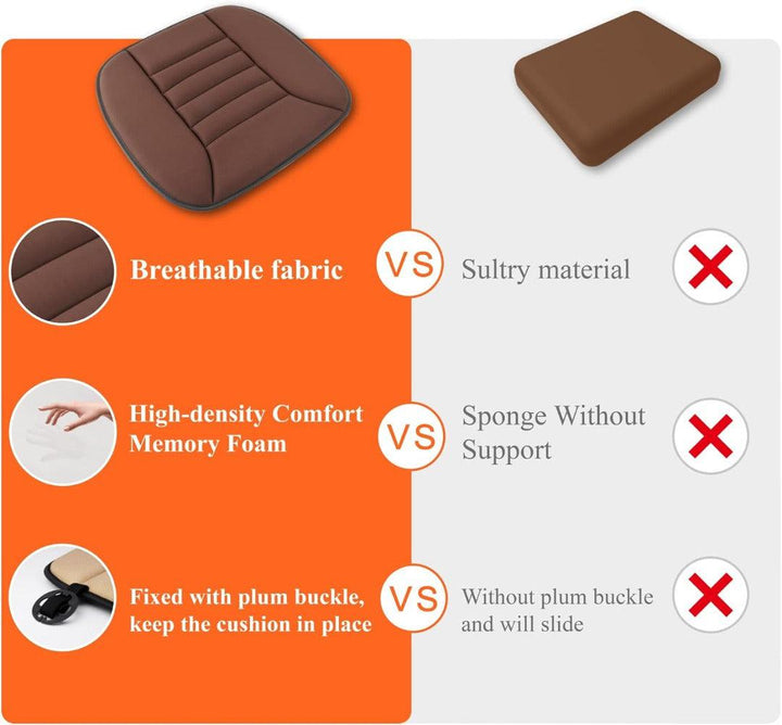 Comfort Memory Foam Car Seat Cushion Bowlift