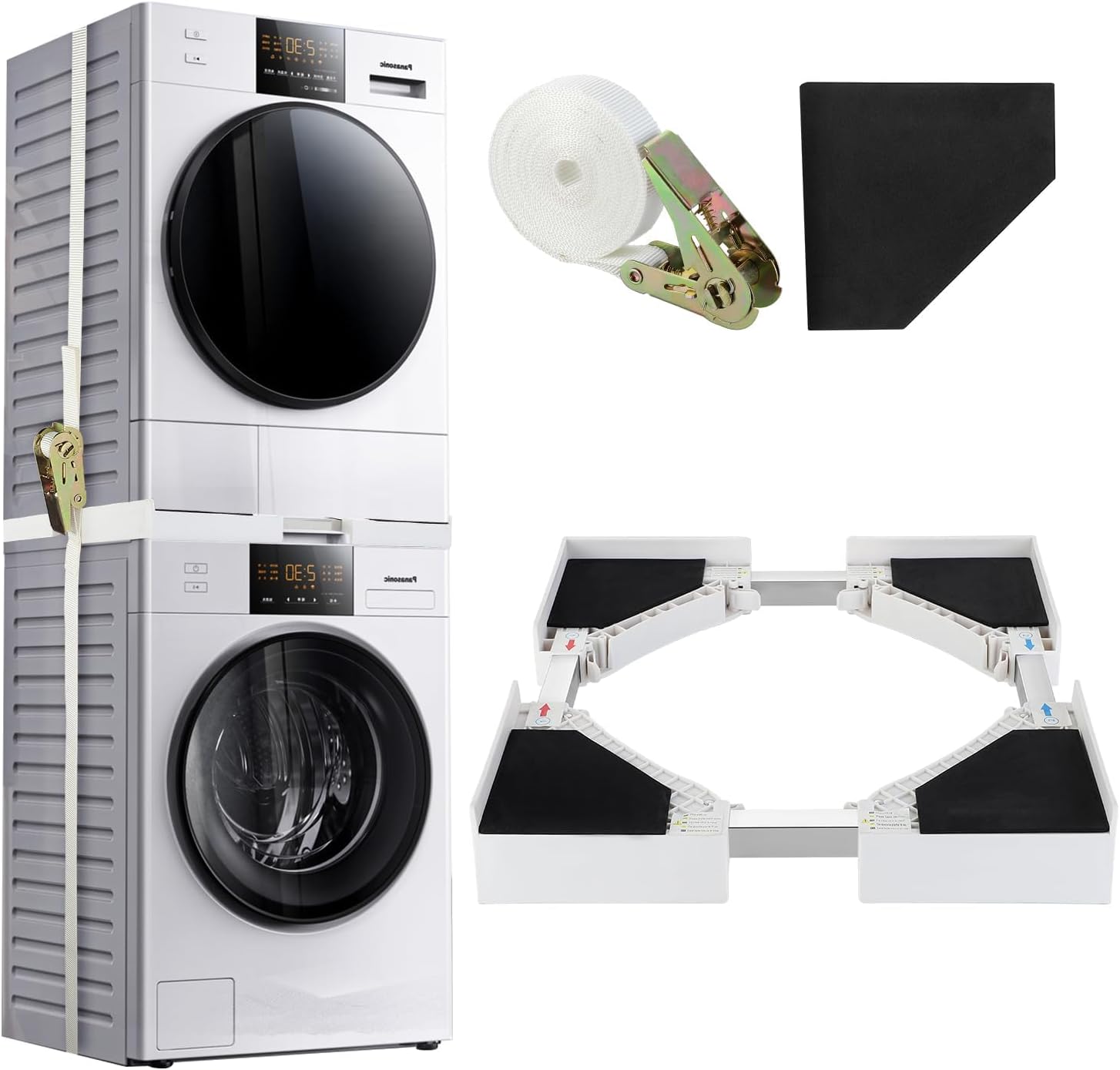 BowLift | Adjustable Universal Washer and Dryer Stacking Kit