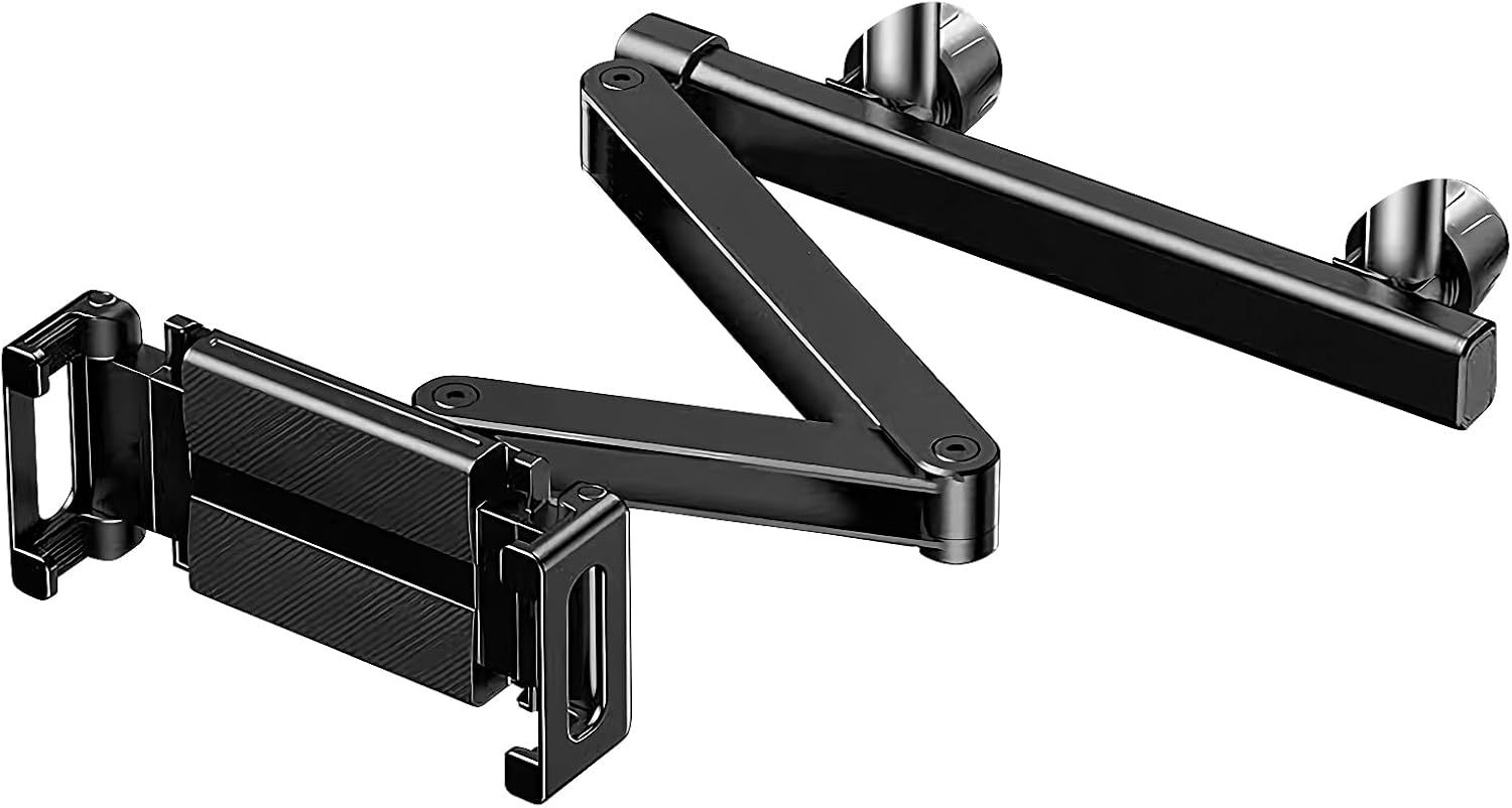 BowLift | Car Headrest Tablet Holder – Adjustable 360° Backseat Phone & Tablet Mount – Movira