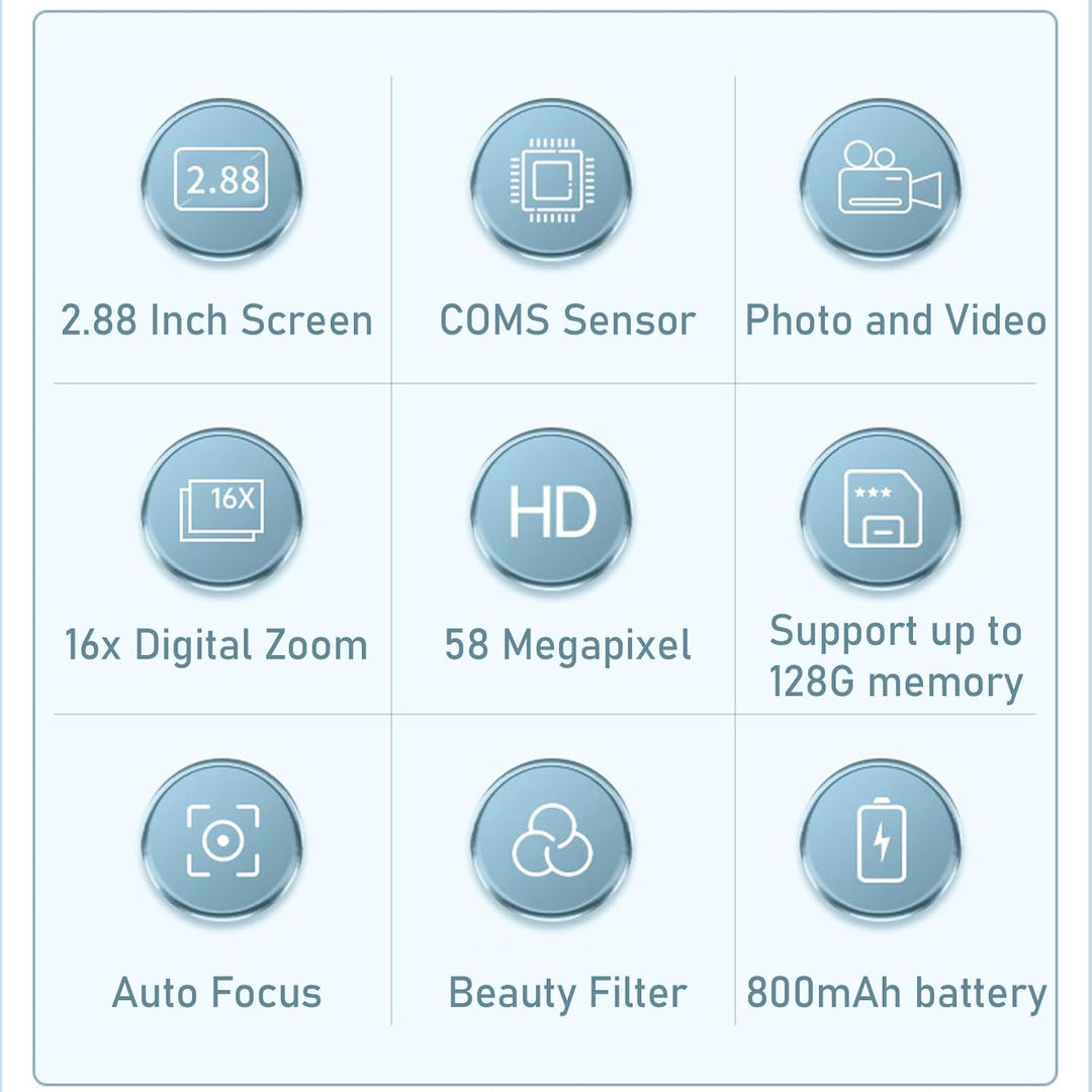 BowLift | 4K Compact Digital Camera with 58MP Photos and 16X Zoom – Lumora