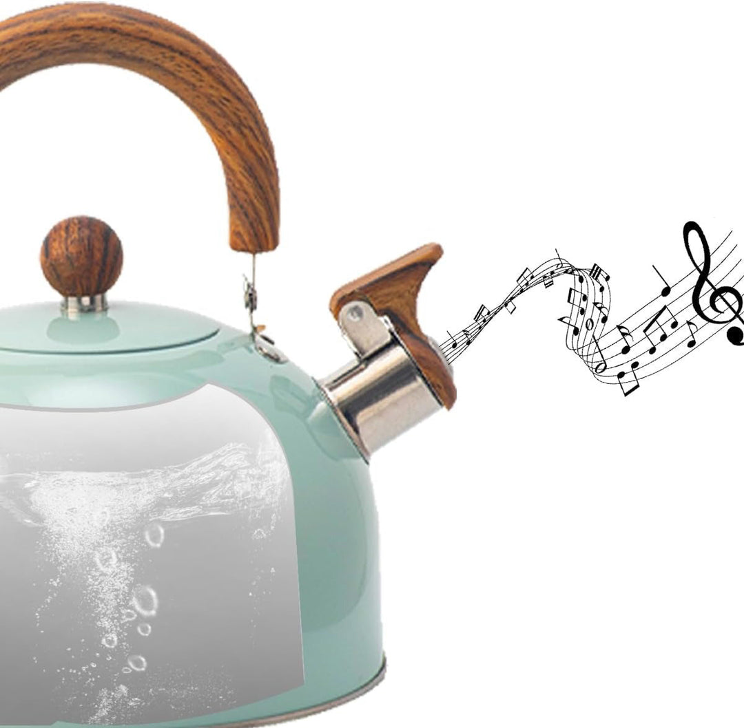 BowLift | Whistling Kettle – Stainless Steel Water Kettle with Automatic Whistle for Induction and Gas (2.5L & 3L)