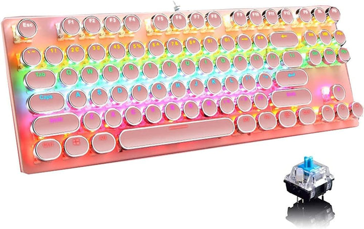 BowLift | 87-Key Mechanical Gaming Keyboard RGB Backlit Blue Switch
