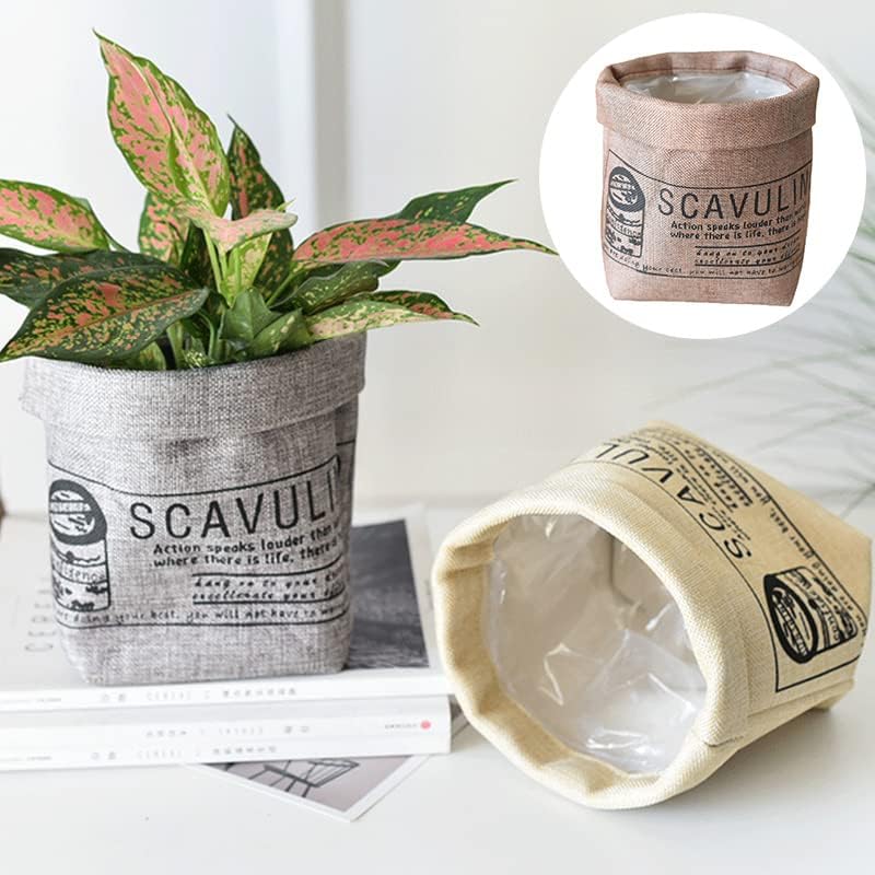 BowLift | Decorative fabric plant pot with print – Versatile storage pot for plants and decor