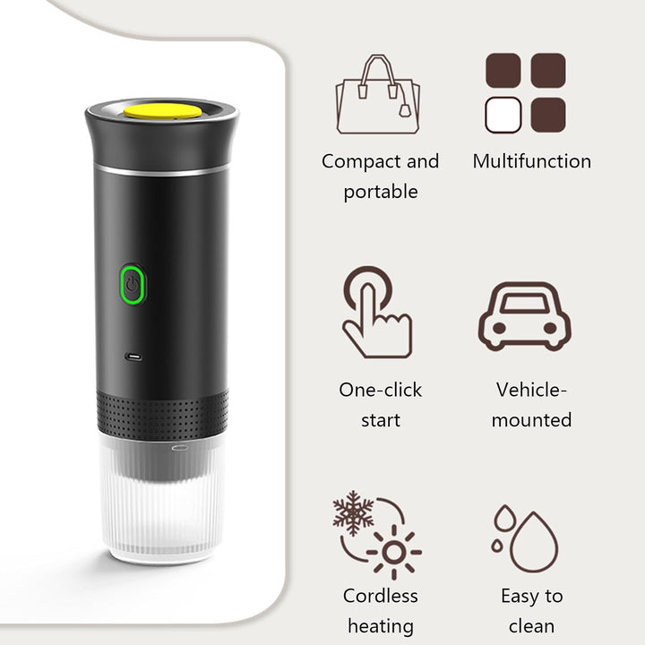 BowLift | Portable 3-in-1 Espresso Coffee Maker with Rechargeable Battery – Raverno