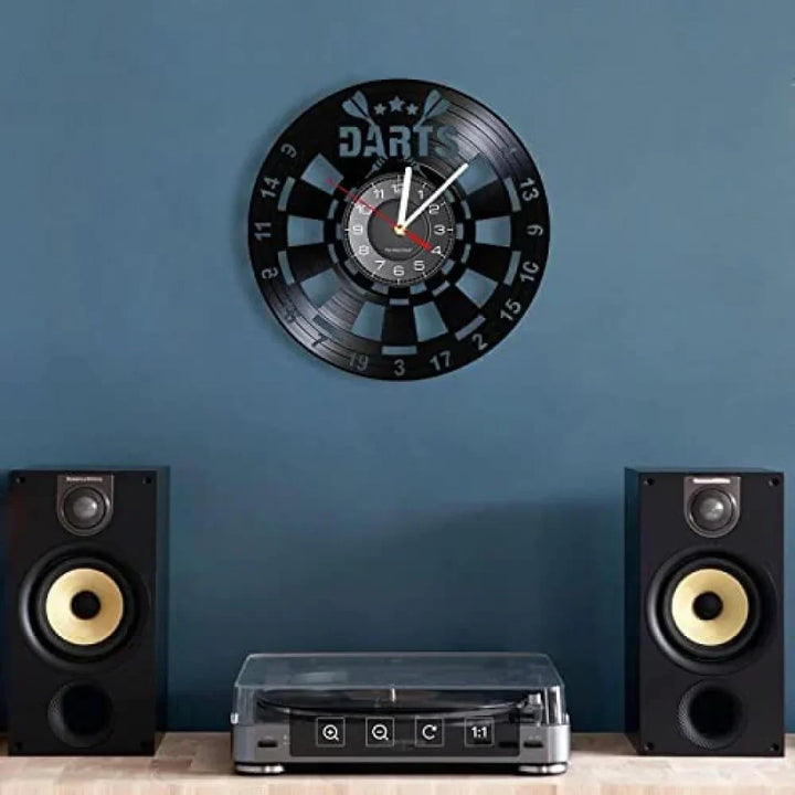 GameTime Vintage Dartboard Wall Clock Bowlift