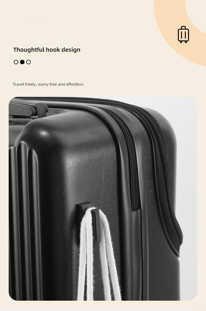 Hard Shell Carry-On with Cup Holder, USB Port & TSA Lock | Bowlift