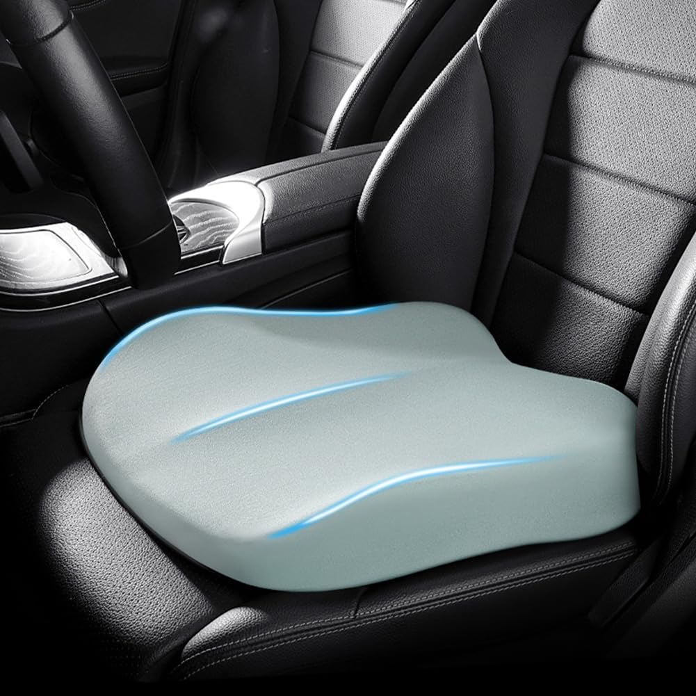 BowLift | Car Cushion RaiseSit – Ergonomic Seat Booster Cushion with Memory Foam