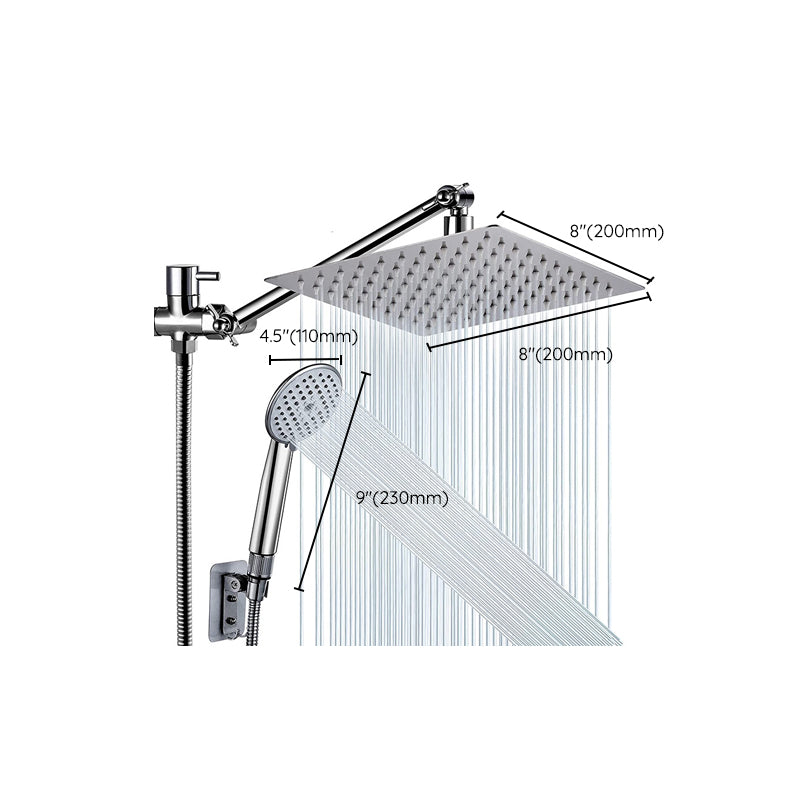 BowLift | Square Shape Double Shower Heads Modern Home Metal Double Shower Heads
