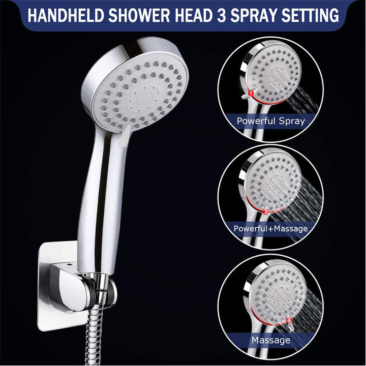 BowLift | Round Dual Shower Heads Traditional Style Wall Mounted Dual Shower