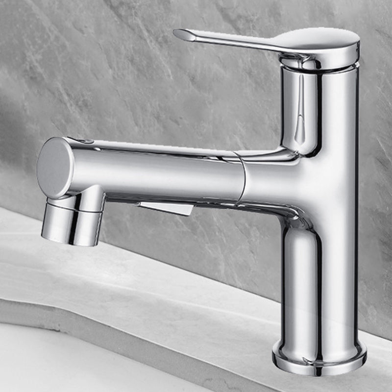 BowLift | Pull-Out Basin Mixer Single-Lever Bathroom Faucet 1-Hole Basin Mixer