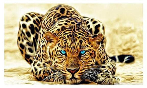 Leopard on the Prowl - GemPaint Kit | Bowlift