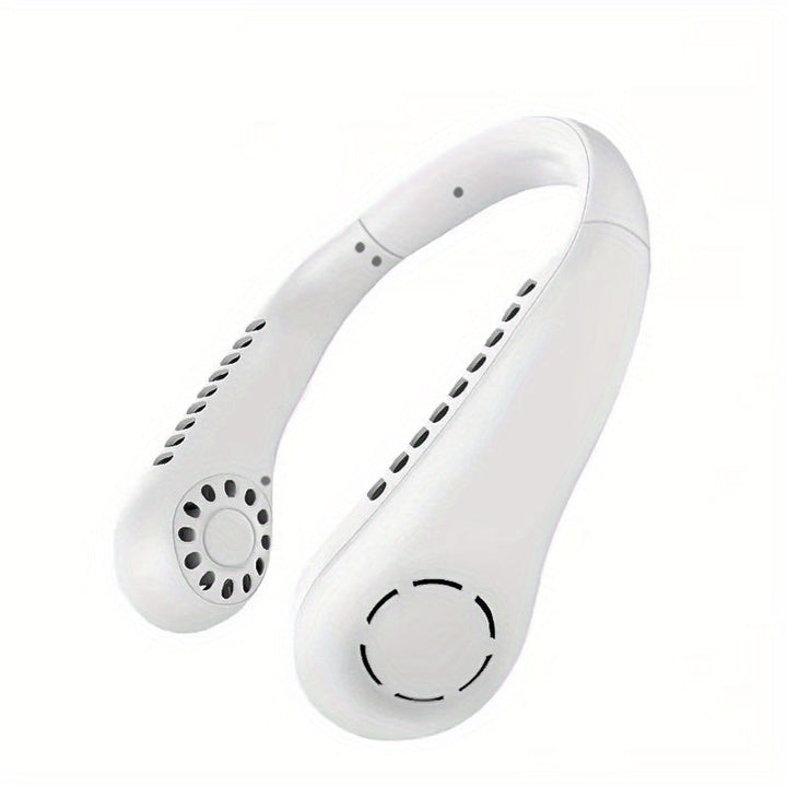 1Pc New Mini Neck Fan Portable Bladeless Hanging Neck Rechargeable Air Cooler 3 Speed Mini Summer Sports Fans | Bowlift