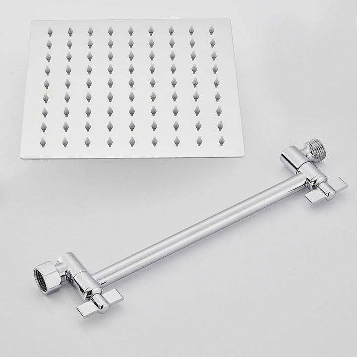 BowLift | Wall Mounted Adjustable Shower Head Modern Square Metal Shower Head