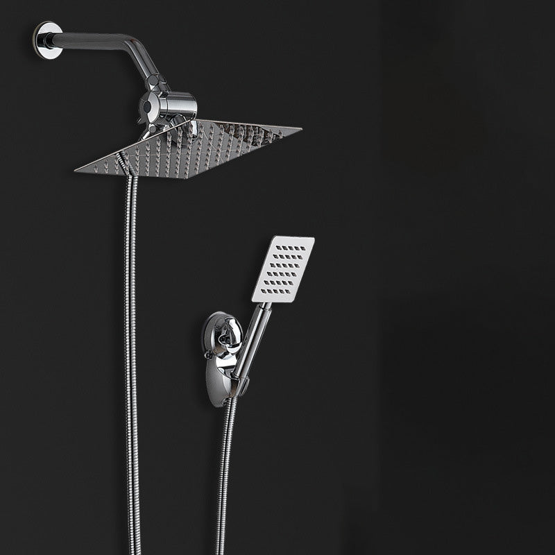 BowLift | Square Metal Double Shower Heads Modern Shower with Shower Hose