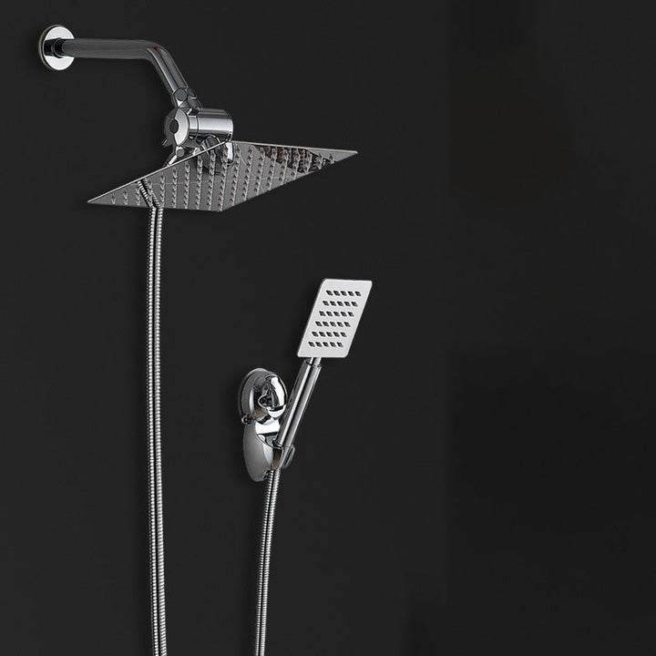 BowLift | Square Metal Double Shower Heads Modern Shower with Shower Hose
