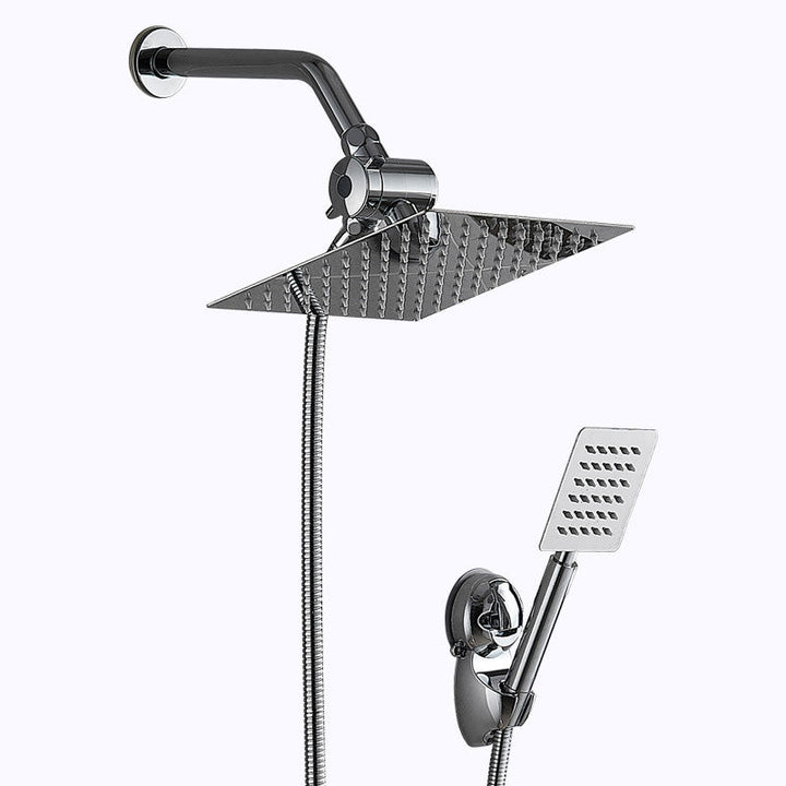 BowLift | Square Metal Double Shower Heads Modern Shower with Shower Hose