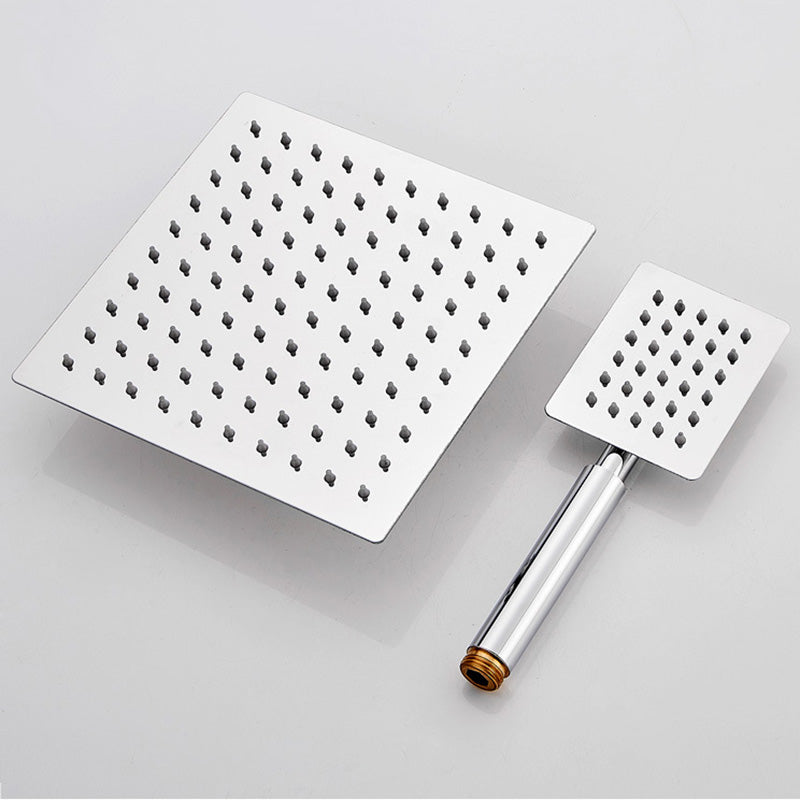 BowLift | Square Metal Double Shower Heads Modern Shower with Shower Hose
