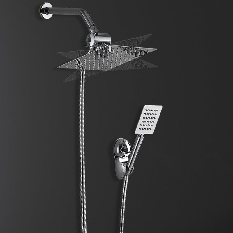 BowLift | Square Metal Double Shower Heads Modern Shower with Shower Hose
