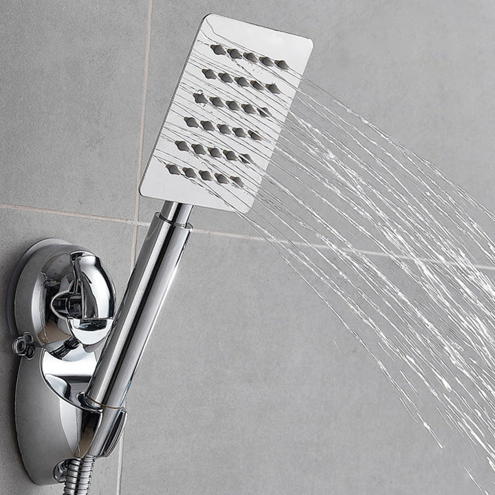 BowLift | Square Metal Double Shower Heads Modern Shower with Shower Hose