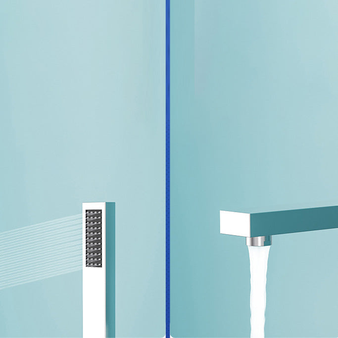 BowLift | Modern Freestanding Bathtub Faucet Copper Floor Mounted Freestanding Bathtub Faucet