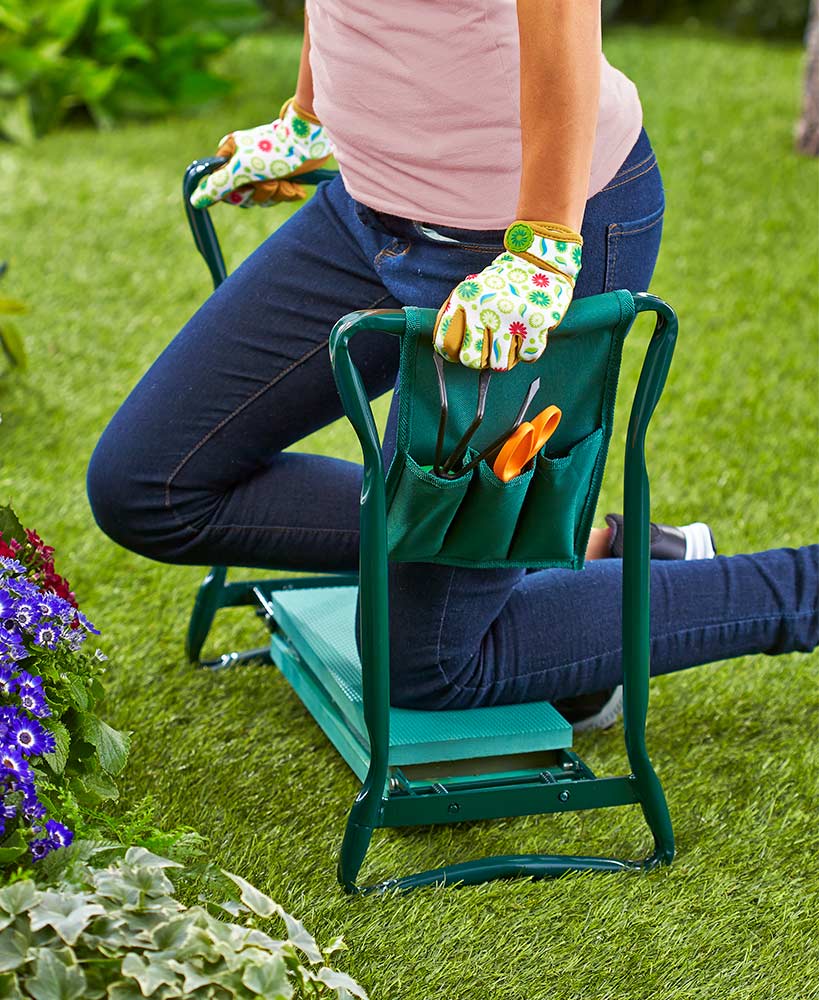 Gardening Kneeler - PADDED GARDENING SEAT KNEELER WITH HANDLES Bowlift