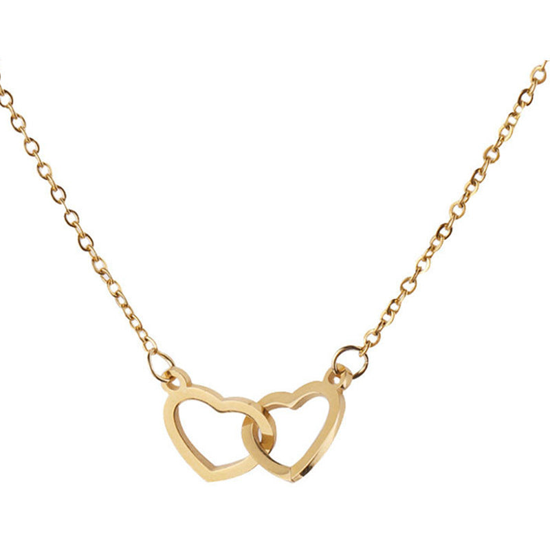 BowLift | Two Hearts Necklace with Rotating Rose Gift Box