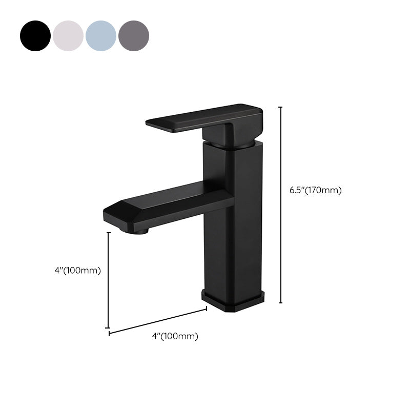 BowLift | Single Hole Faucet 6.69" H Modern Low Arc Bathroom Faucet