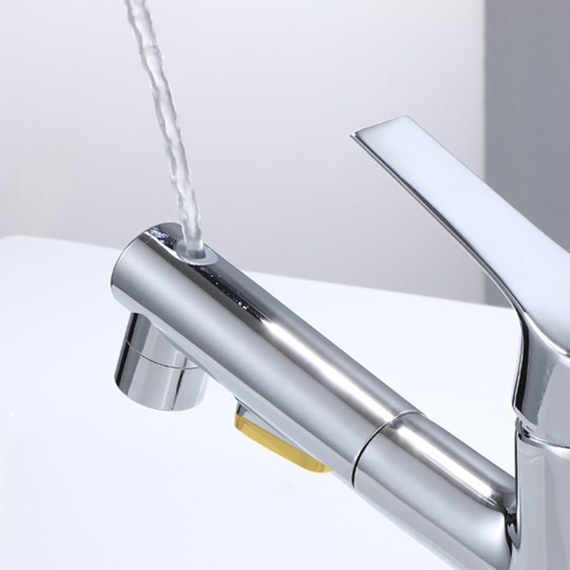 BowLift | Modern Sink Faucet Uniform Color Metal Sink Bathroom Faucet
