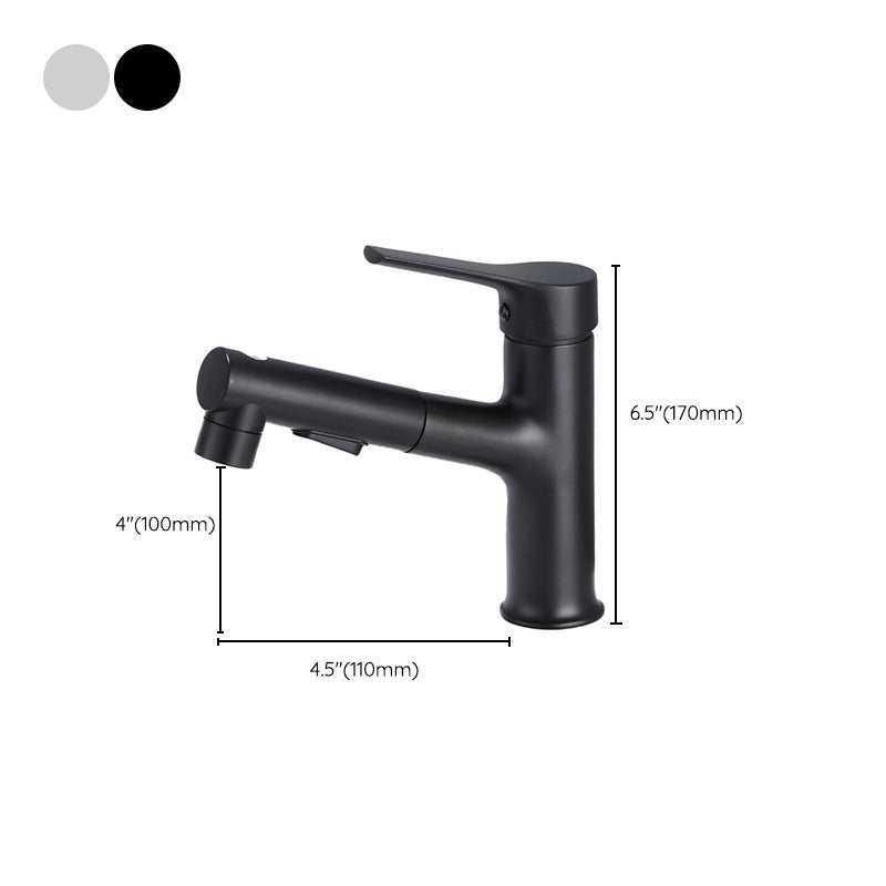 BowLift | Modern Sink Faucet Uniform Color Metal Sink Bathroom Faucet