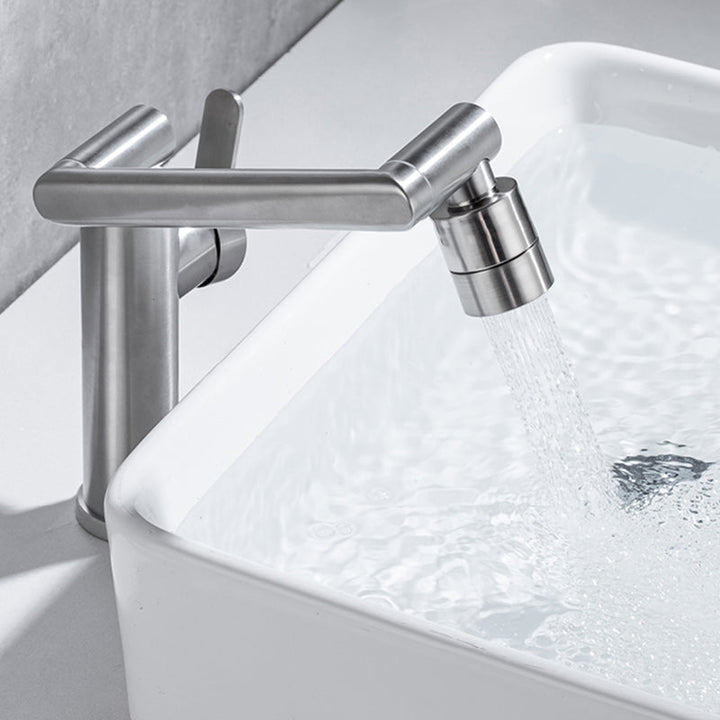BowLift | Swivel Spout Bathroom Faucet Single Hole Basin Faucet with Lever Handle
