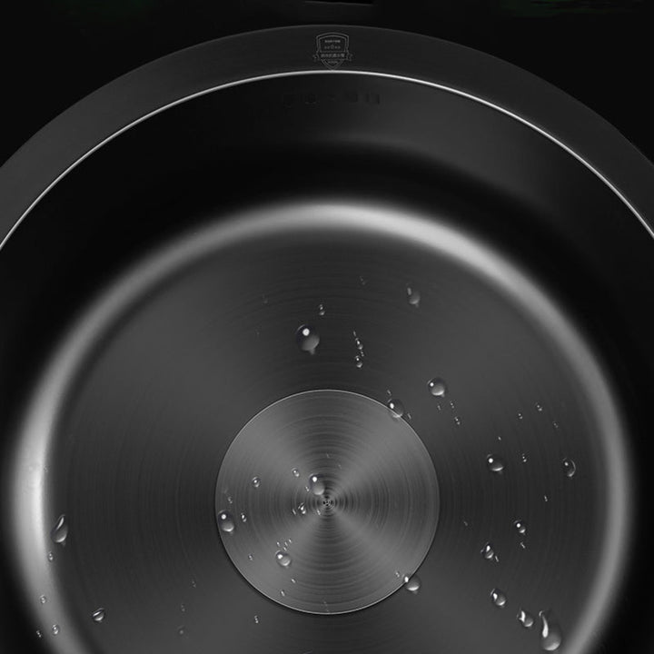 BowLift | Classic Round Wash Basin Stainless Steel Built-in Basin Non-slip Round Basin for the Kitchen