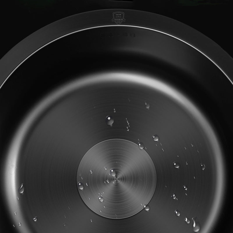 BowLift | Classic Round Wash Basin Stainless Steel Built-in Basin Non-slip Round Basin for the Kitchen