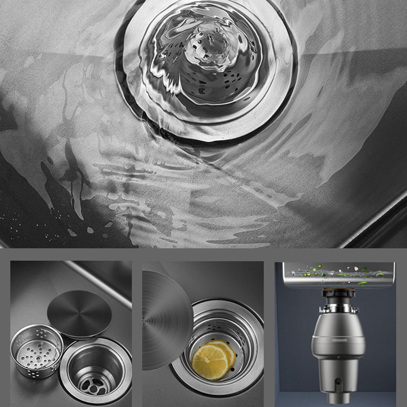 BowLift | Classic Round Sink Stainless Steel Built-in Sink Non-Slip Round Basin for the Kitchen