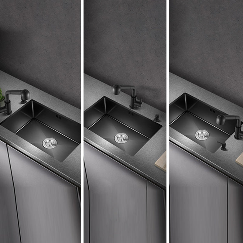 BowLift | Classic sink made of stainless steel built-in sink with scratch-resistant basin for the kitchen