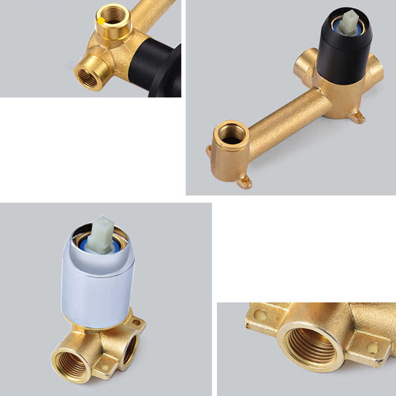 BowLift | Industrial bathroom faucet brass lever handles 2-hole faucets wall-mounted faucet