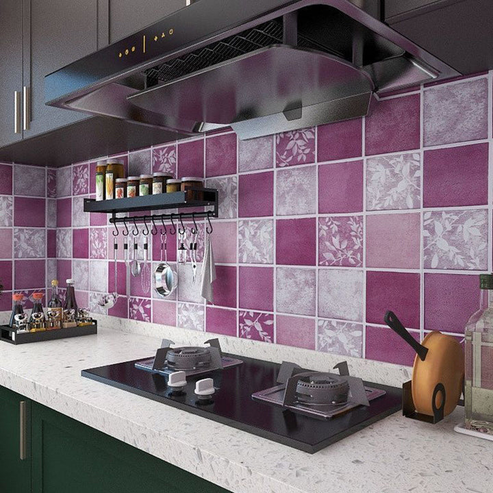 BowLift | Square Grid Peel and Stick Tile PVC Mosaic Tile for Kitchen Backsplash