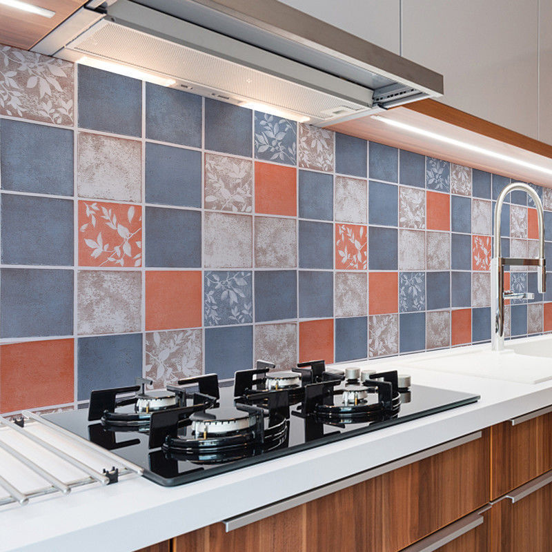 BowLift | Square Grid Peel and Stick Tile PVC Mosaic Tile for Kitchen Backsplash